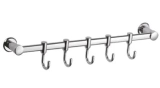 Планка с крючками для полотенец Haiba HB205-5 хром